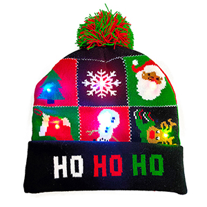 knitted christmas beanie