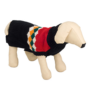 dog sweater with harness hole