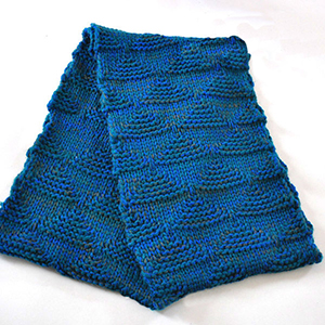 winter cable knitted scarf